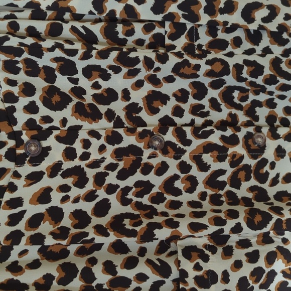 Leopard print midi dress w pockets size S - Picture 6 of 6